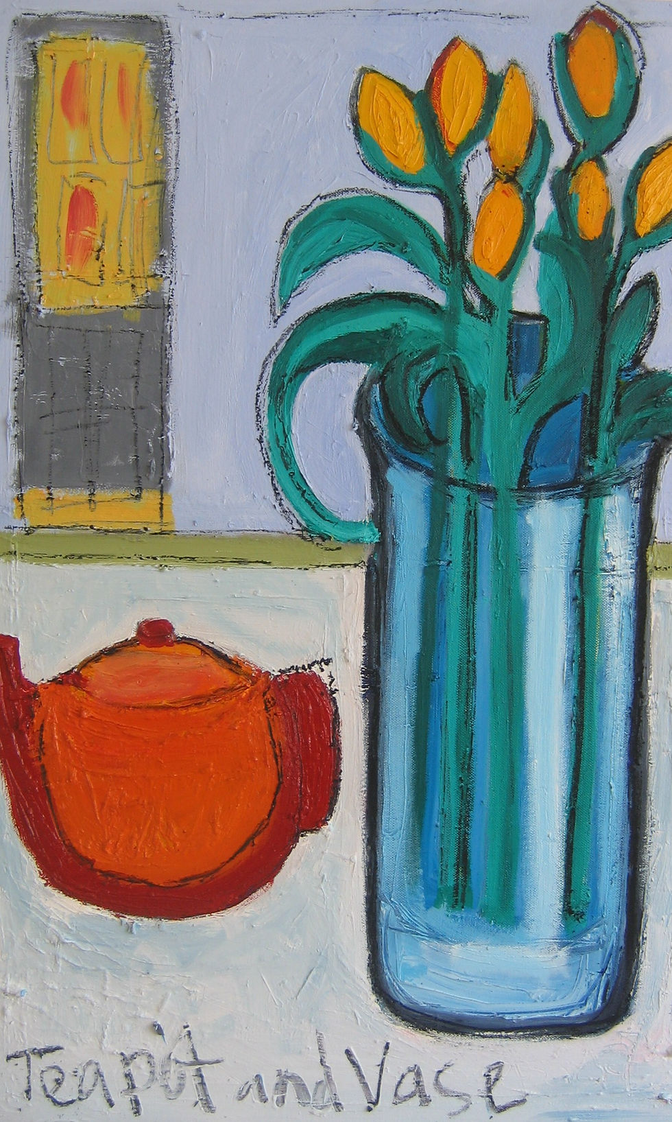 teapot and vase