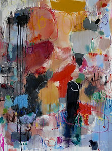 mixed media on canvas