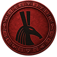 Sha token mark of a Set head on Egyptian design coin