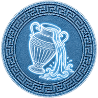 Tethys token mark with symbol of the overflowing urn of fresh water on Greek style coin