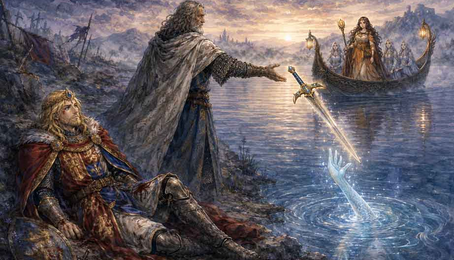 Mythopouch retelling of Sir Thomas Malory's Le Morte d'Arthur, the Arthurian cycle of Arthur and the Round Table.