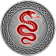 Gyngolyn token mark with a serpent.