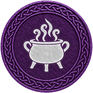 Annwn token mark with a cauldron.