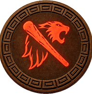 Token mark for Greek hero Hercules, coin with club and Lion Skin