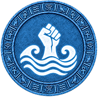 Yam token mark with a wave.