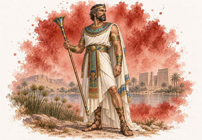 Aegyptus, the legendary king whose rivalry with Danaus led to the deaths of forty-nine of his fifty sons in Greek mythology.