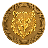 Griffin token mark with half Lion, half Eagle on a Greek style coin