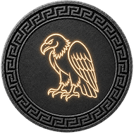 Token mark for Greek giant Tityos, coin with vulture