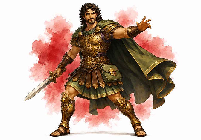 The Greek hero Odysseus from mythology