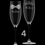 Thumbnail: Wedding Wine Flutes - set of 2