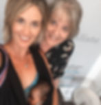 Mom and I smiling in 2016