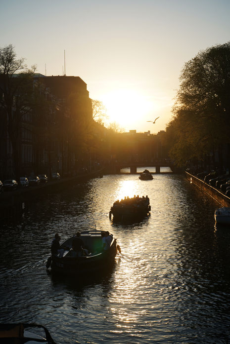 Sunset on a Canal