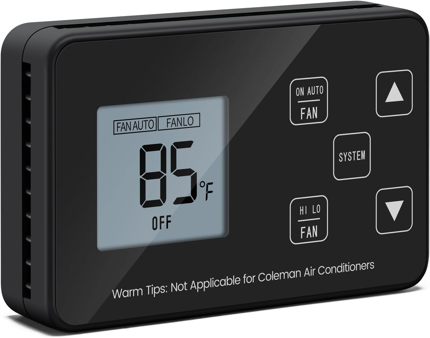 RV Thermostat, Cool/Heat RV LCD Screen Digital Thermostat, Compatible with Dome