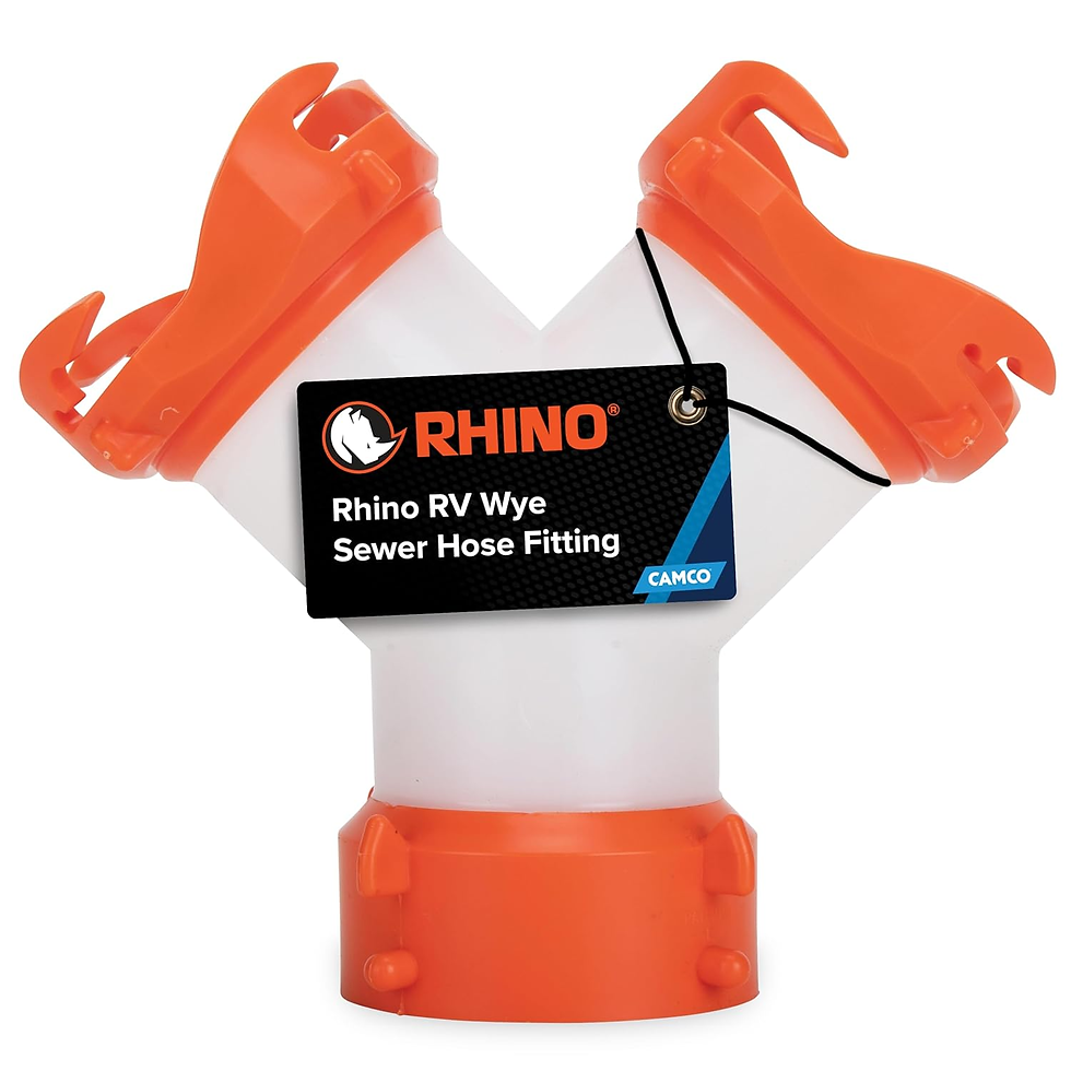 Thumbnail: Rhinoflex Camper/Rv Wye Sewer Hose Fitting | Features 360-Degree Swivel Ends & B