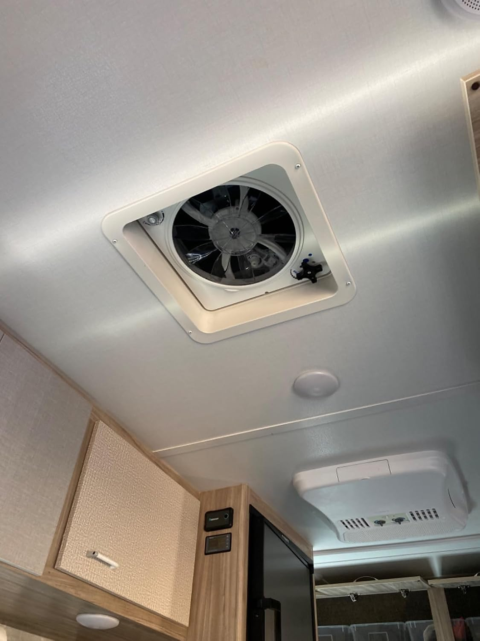 Thumbnail: 11-Speed Upgrade Kit Rv Trailer Camper Van Roof Vent Fan Motor Replacement, Comp