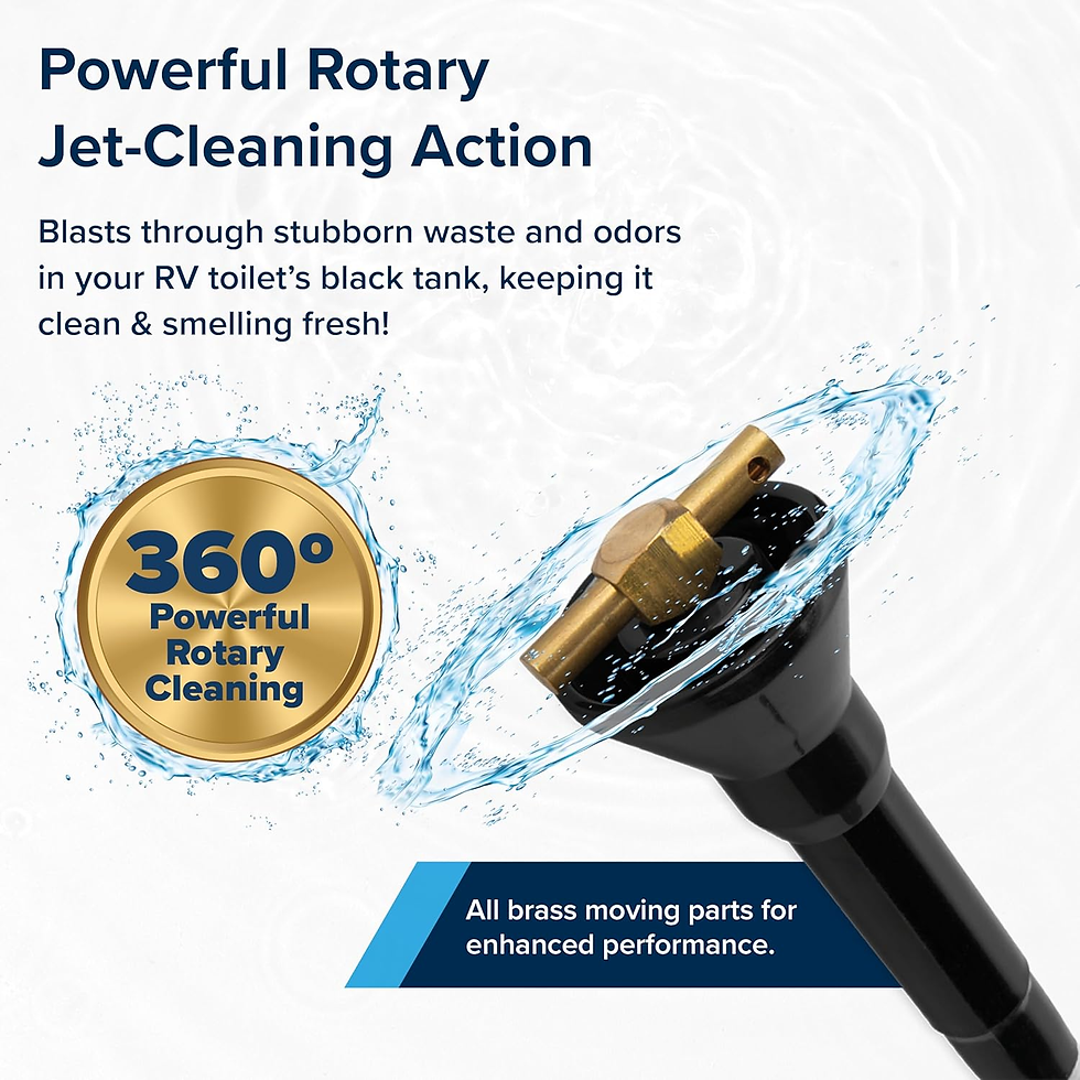 Thumbnail: RV Holding Tank Swivel Stik Rinser - Features Powerful Rotary Cleaning Action &