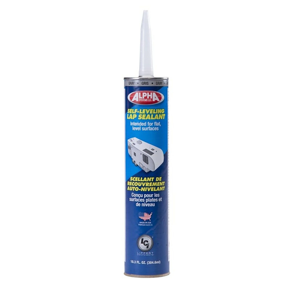 LIPPERT ALPHA SYSTEMS 862147 LOW VOC SELF-LEVELING LAP SEALANT 10.3 OZ GRAY