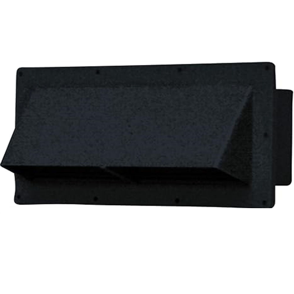 VENTLINE EXTERIOR OUTLET, PLASTIC, LOCKING DAMPER, BLACK