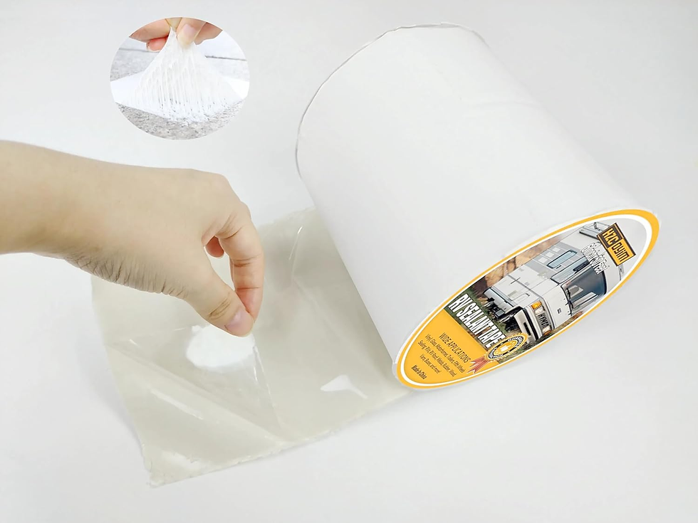Thumbnail: RV Roof Tape, RV Sealant Tape White, 6" X 50' Weatherproof, Uv-Resistant Roofing