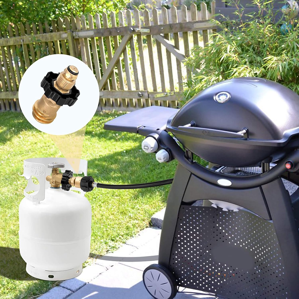 Thumbnail: 100Lb Propane Tank Adapter, Universal Fit POL Propane Tank Adapter Converts POL 