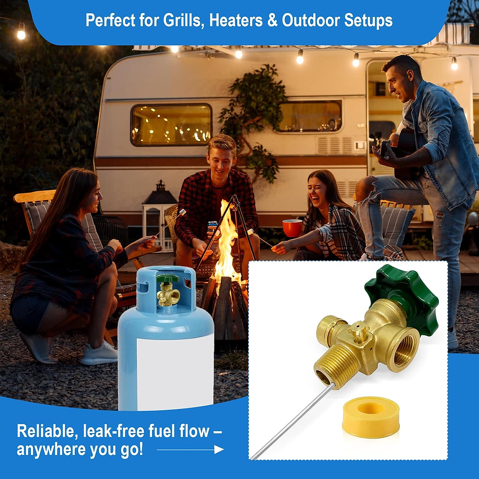 Thumbnail: Propane Adapter,100Lb Propane Vapor Tank Service Valve Coupler with Manual Bleed