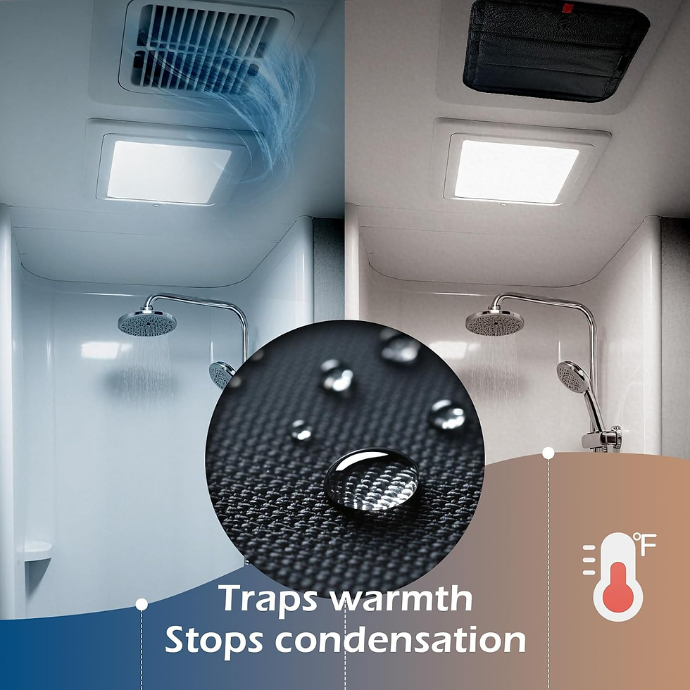 Thumbnail: RV Sun Blackout Vent Cover, Reflective Insulation Skylight Window Shade, Roof Ve