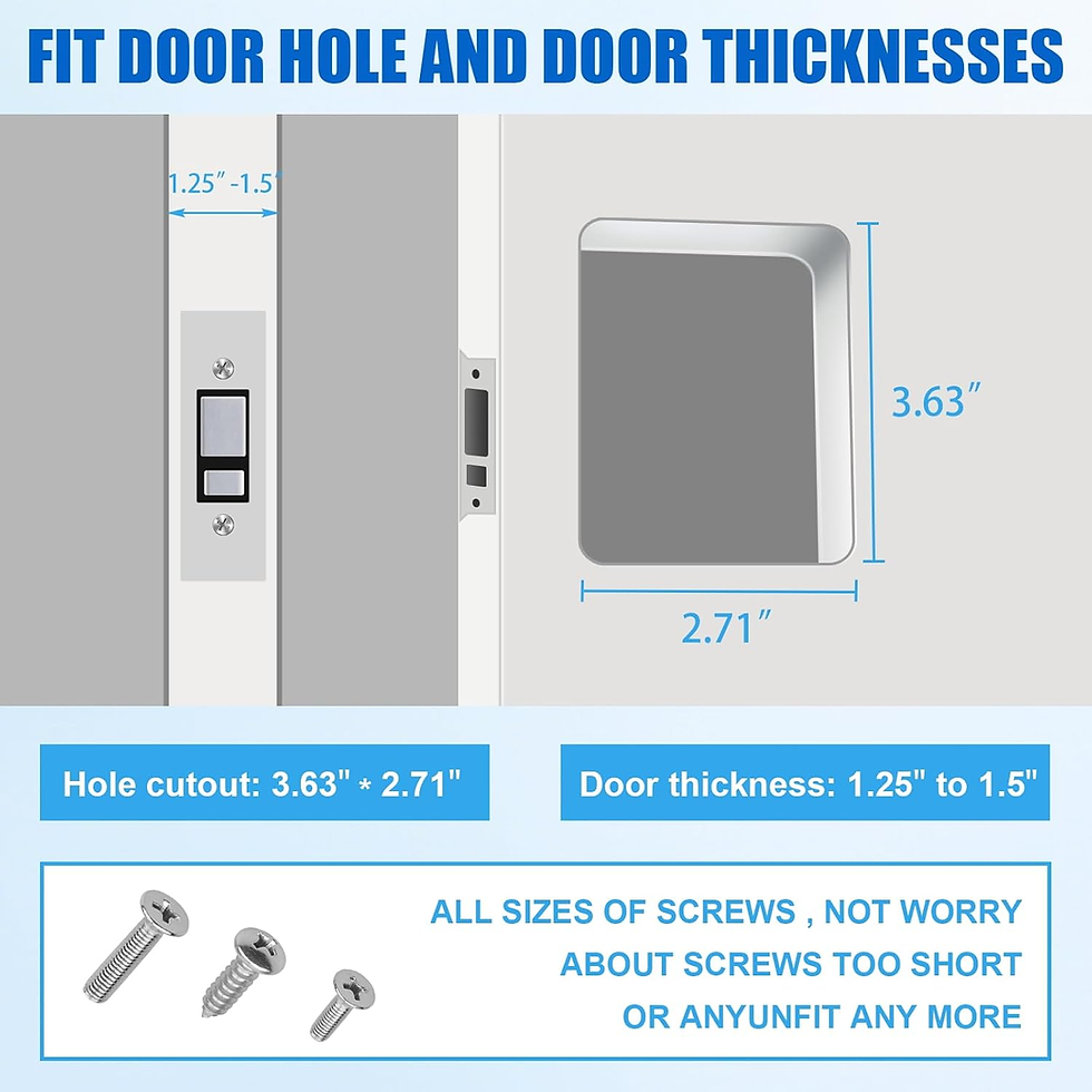 Thumbnail: White RV Door Lock Replacement, RV Door Lock Latch Handle with Paddle Deadbolt 4