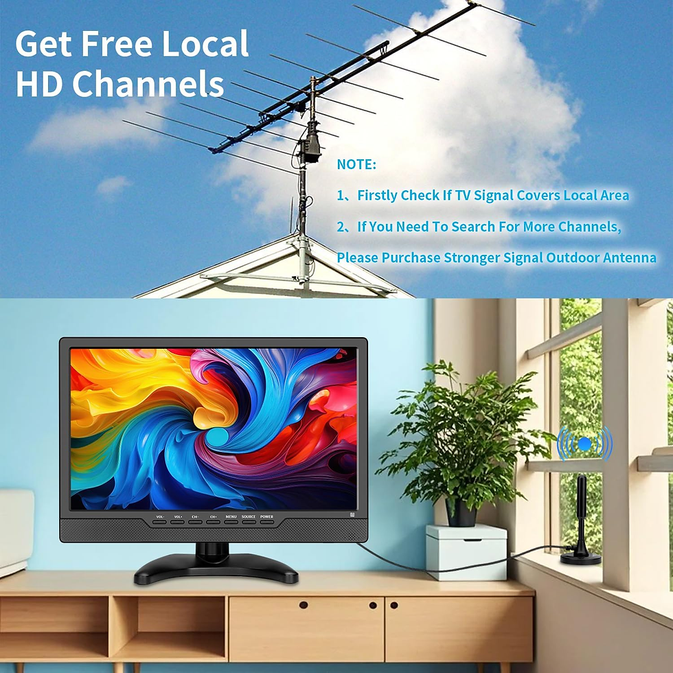 Thumbnail: 14 Inch LED HD Tv,Portable Small Television with HDMI Input,Built-In Digital Tun