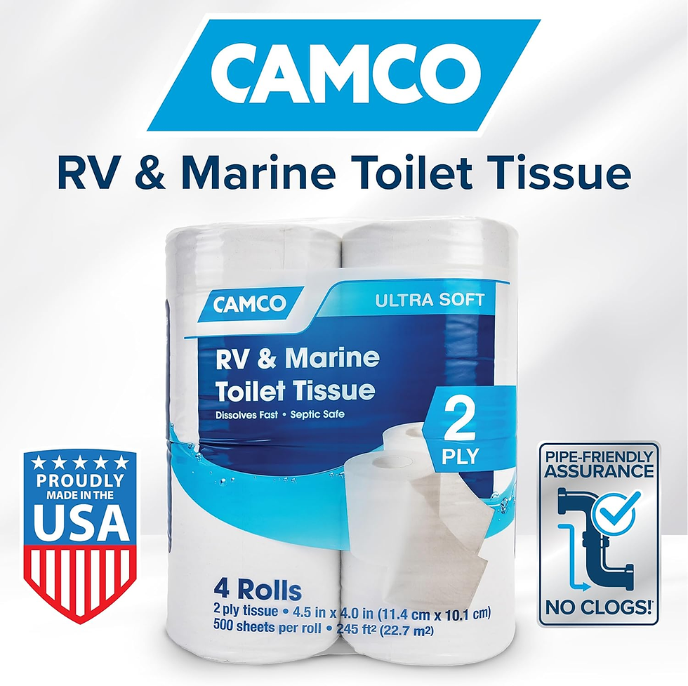 Thumbnail: Camper & RV Toilet Paper - 16-Rolls - 2-Ply Quick Dissolve RV Septic Safe Bath T