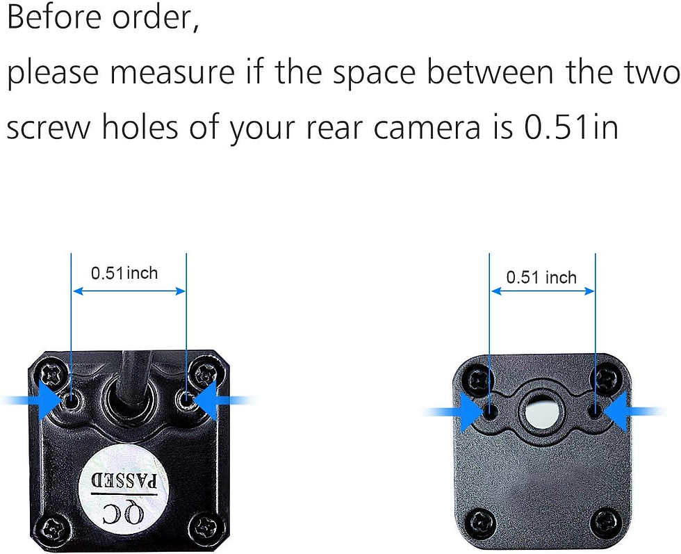 Thumbnail: Universal Car Rear View Camera License Plate Bracket, Upgraded Full Stainless St