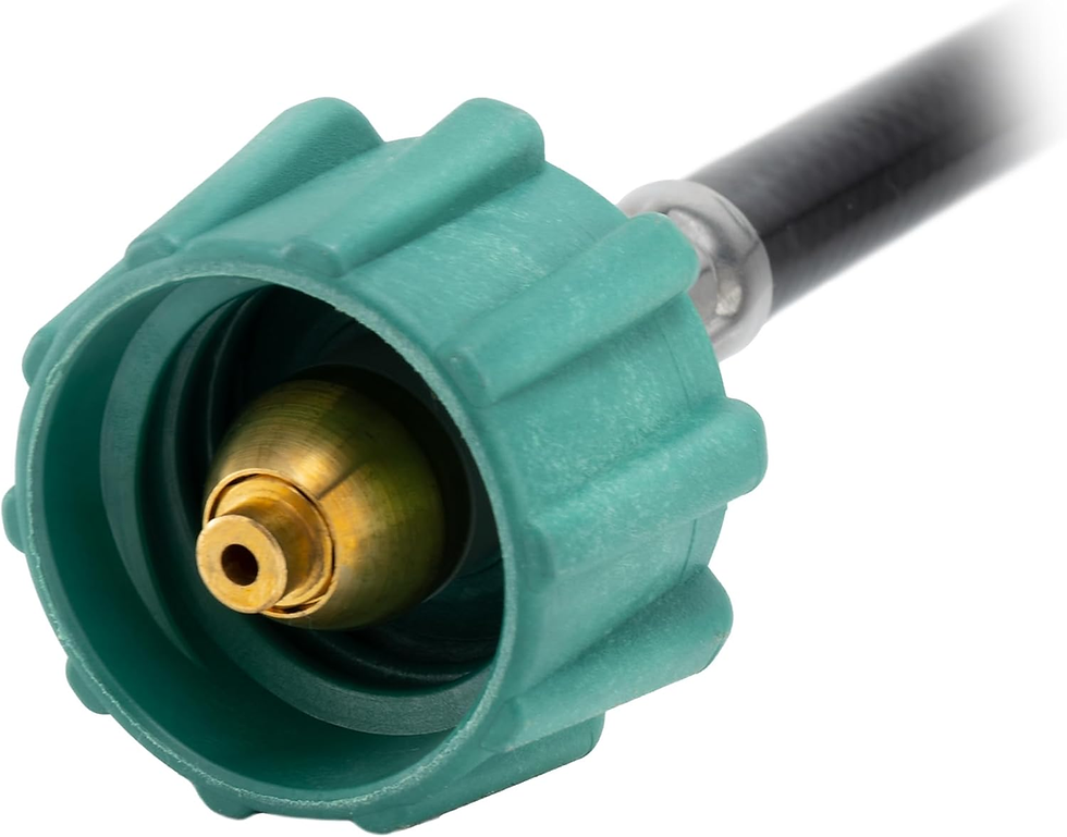 Thumbnail: RV Propane Gas Regulator 2-Stage Auto Changeover | 11.5" Pigtail Hose Connector