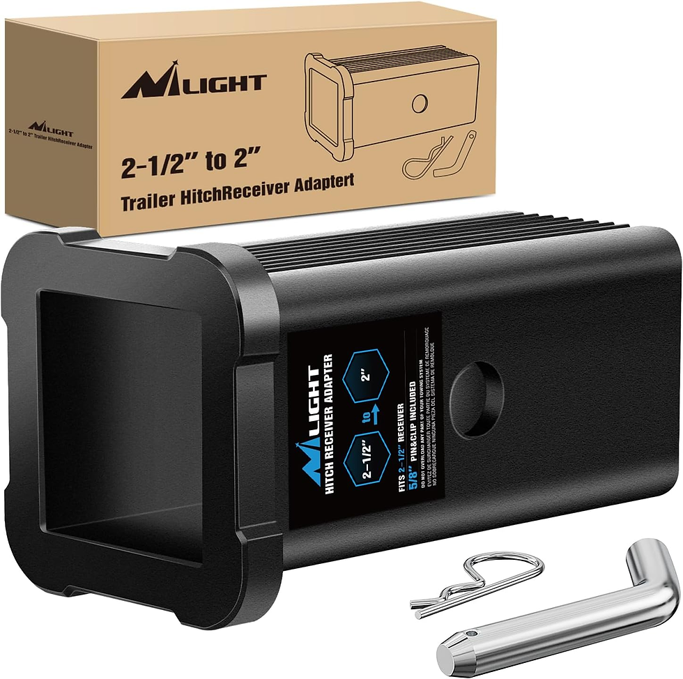 Thumbnail: Trailer Hitch Receiver Extender Adapter Reducer 2-1/2 to 2 Inch Sleeve Convertor