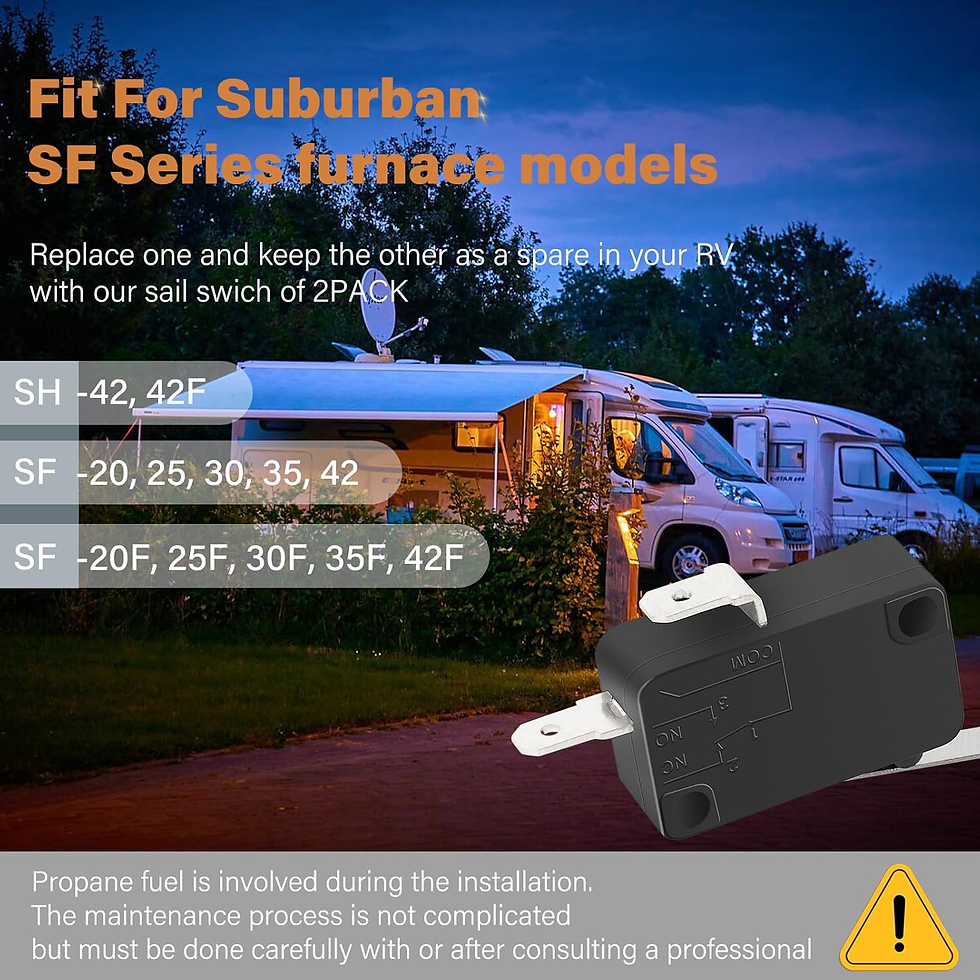 Thumbnail: 232261 Sail Switch Replacement for Suburban SF Series RV Flame Furnace-20/25/30/