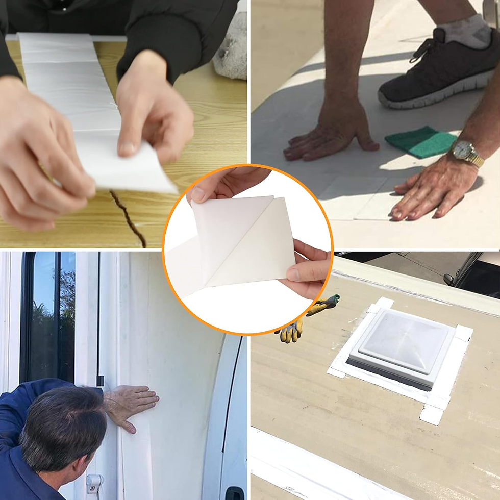 Thumbnail: RV Roof Tape White, 4 Inch X 50 Feet RV Repair Sealant Tape, Stop Camper Roof Le