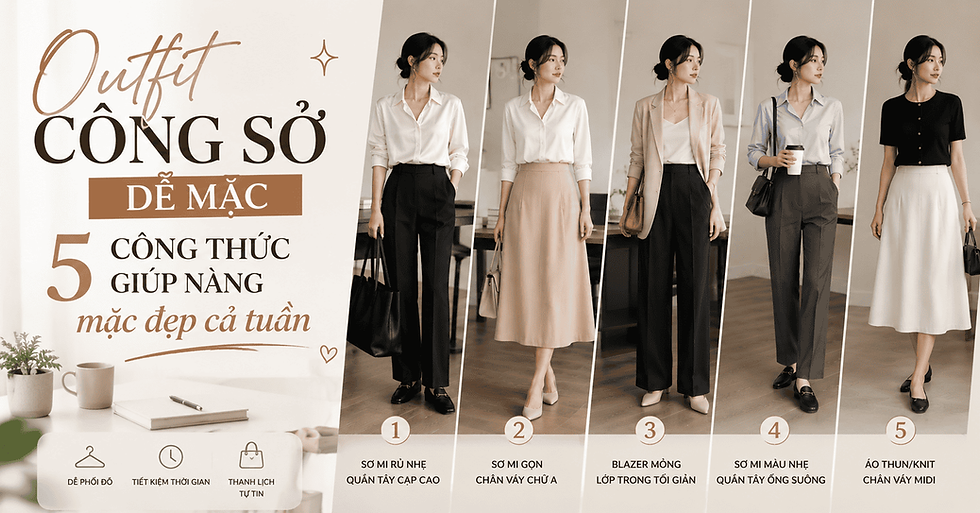 Outfit công sở dễ mặc