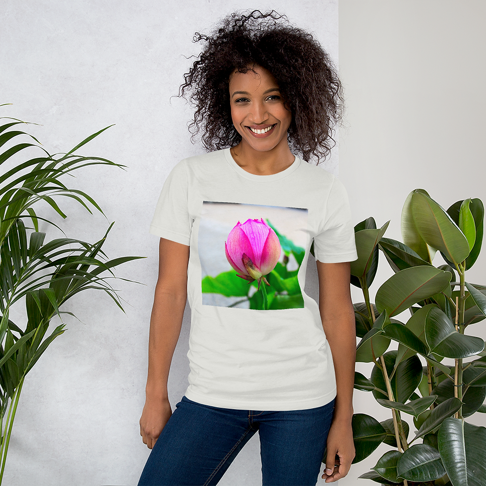 Thumbnail: Pink Flower Short-Sleeve Unisex T-Shirt