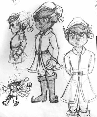 Discount Drug Mart Christmas Short: Cliff The Elf Concept Sketches