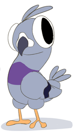 character named Pidge a Pigeon Action pose