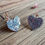 Miniature : Boucles d'oreilles coeur paillettes muticolores