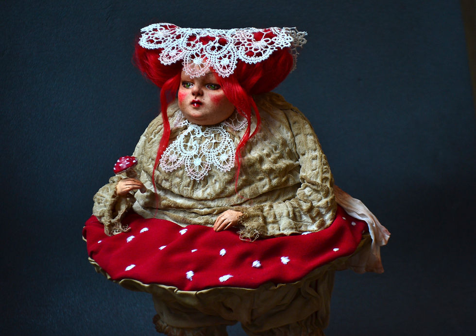 Thumbnail: 'Princess Shroomina' OOAK Art Doll
