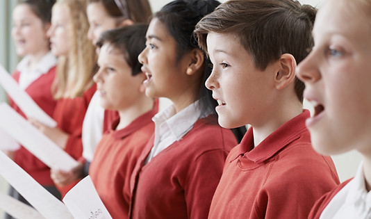 Children Singing in a Choir