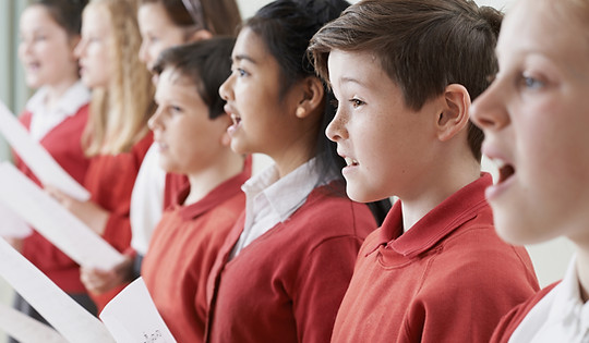 Children Singing in a Choir