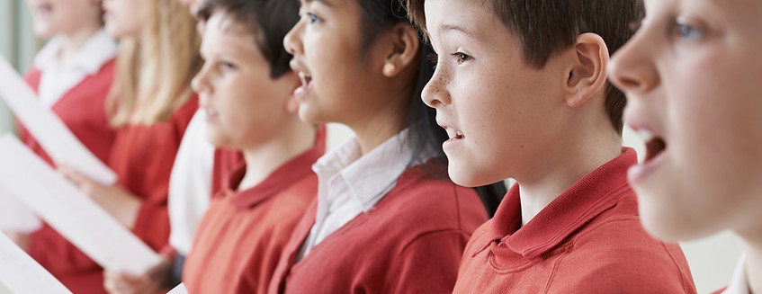 Children Singing in a Choir