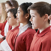 Children Singing in a Choir