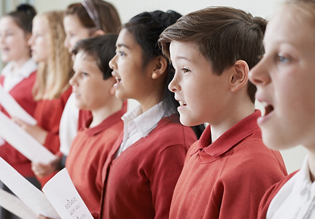 Children Singing in a Choir