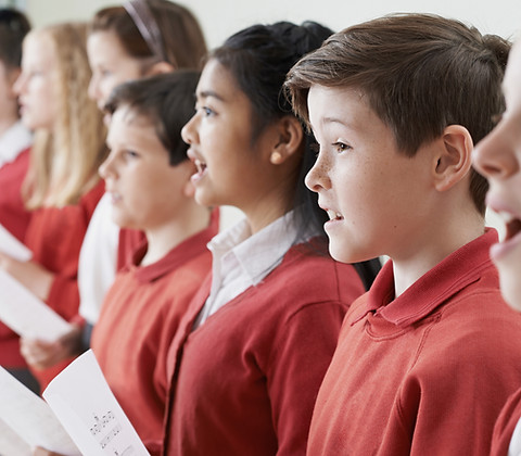 Children Singing in a Choir