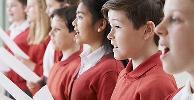 children learning drama