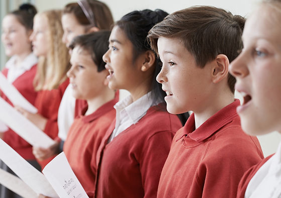 Children Singing in a Choir