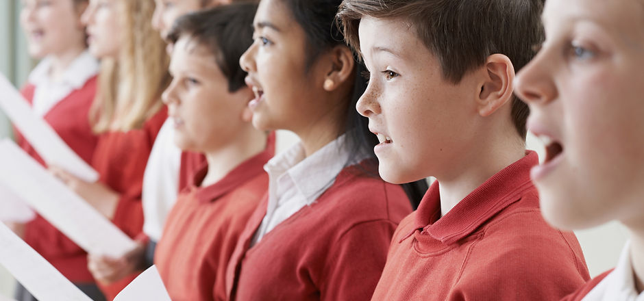 Children Singing in a Choir