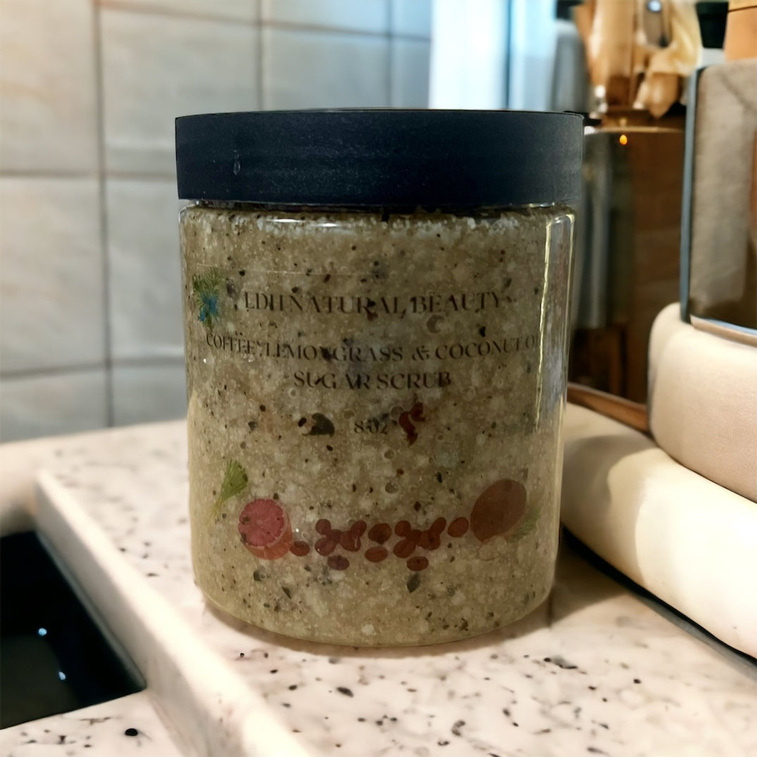 "COFFEE, LEMONGRASS, & GRAPEFRUIT" SUGAR SCRUB             10oz